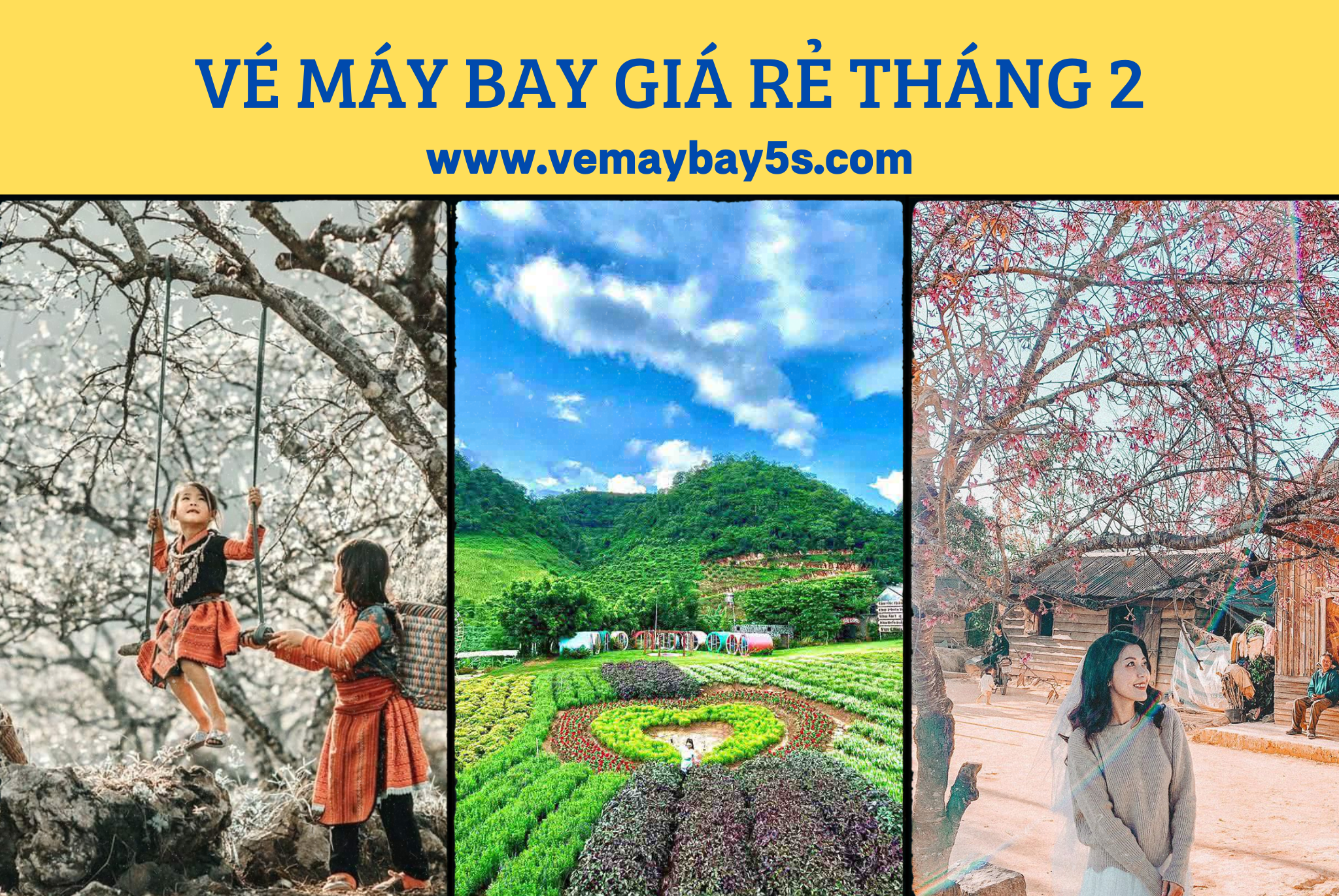 Vé máy bay giá rẻ tháng 2