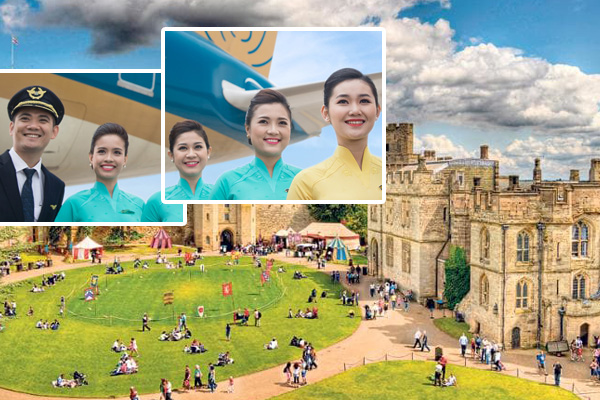 ve may bay di anh vietnam airlines