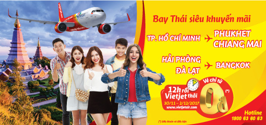 ve may bay 0 dong di thai lan