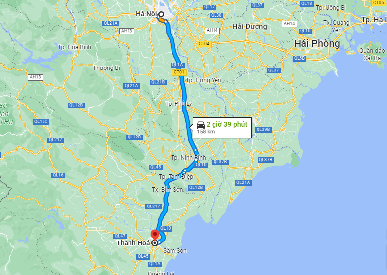 Từ Hà Nội đến Thanh Hoá bao nhiêu km? Kinh nghiệm di chuyển