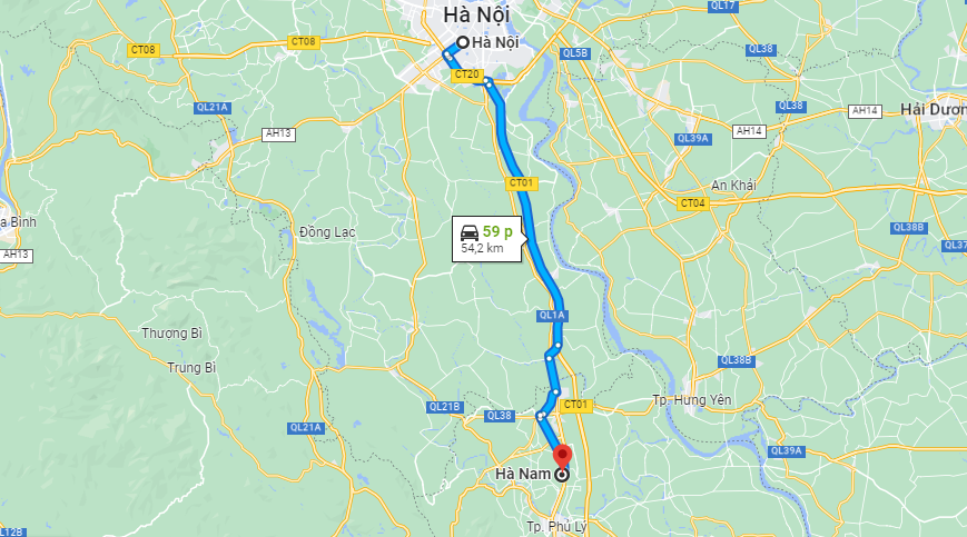 Từ Hà Nội đến Hà Nam bao nhiêu km? Di chuyển như thế nào?