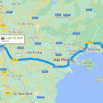 Khoảng cách trung bình từ Hà Nội đến Quảng Ninh là 19km