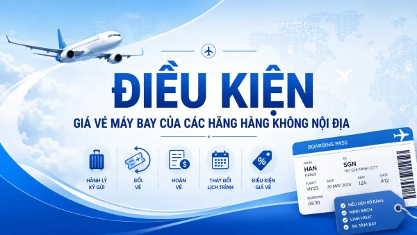 Điều kiện giá vé máy bay các hãng mới nhất