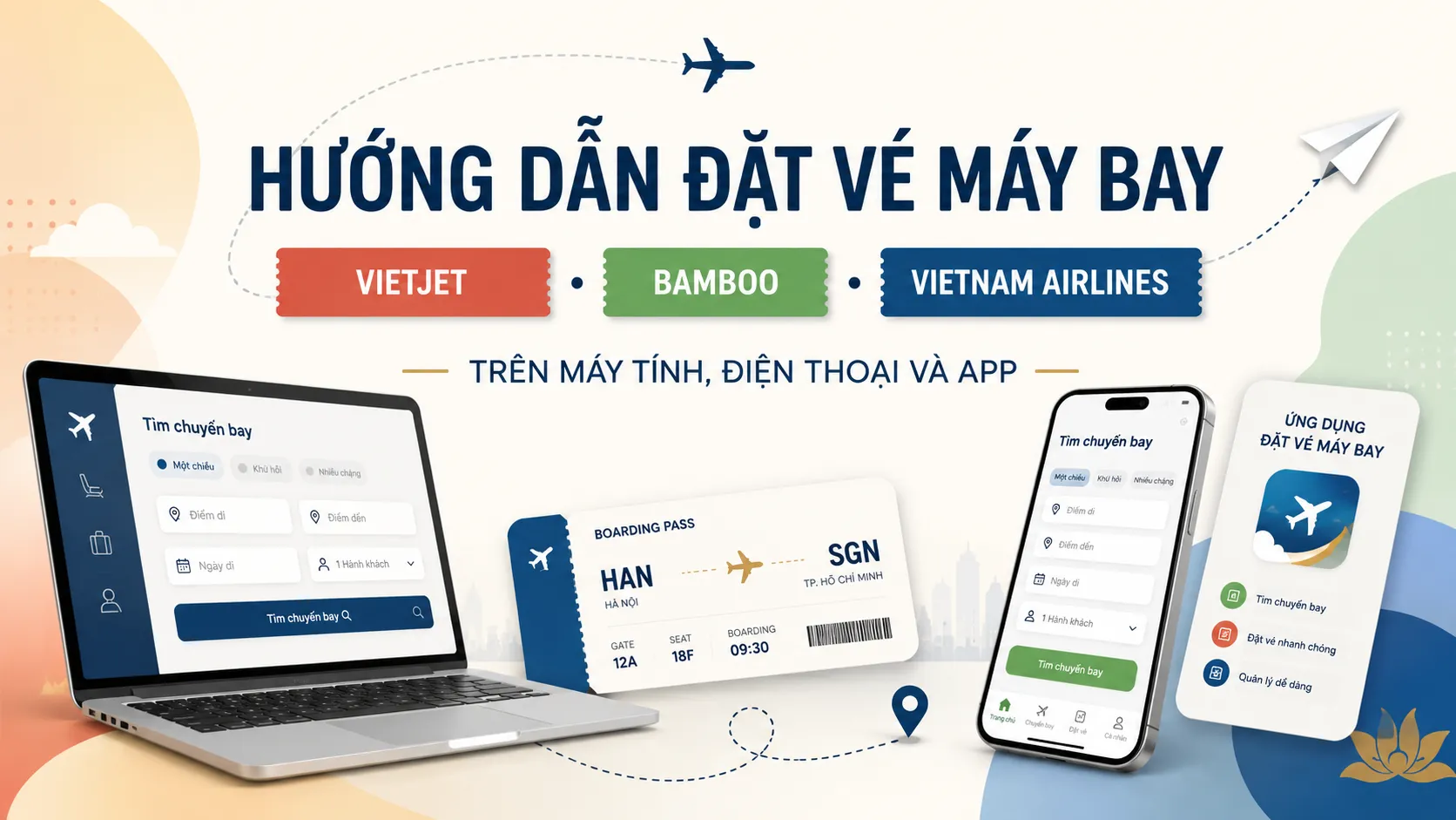 Hướng dẫn đặt vé máy bay