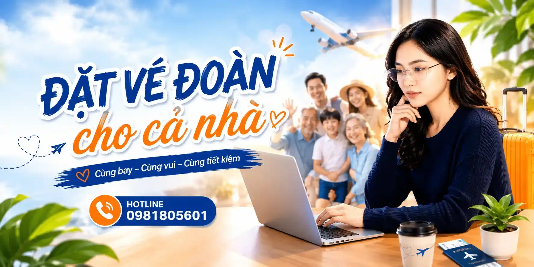 Đặt vé đoàn cho cả nhà
