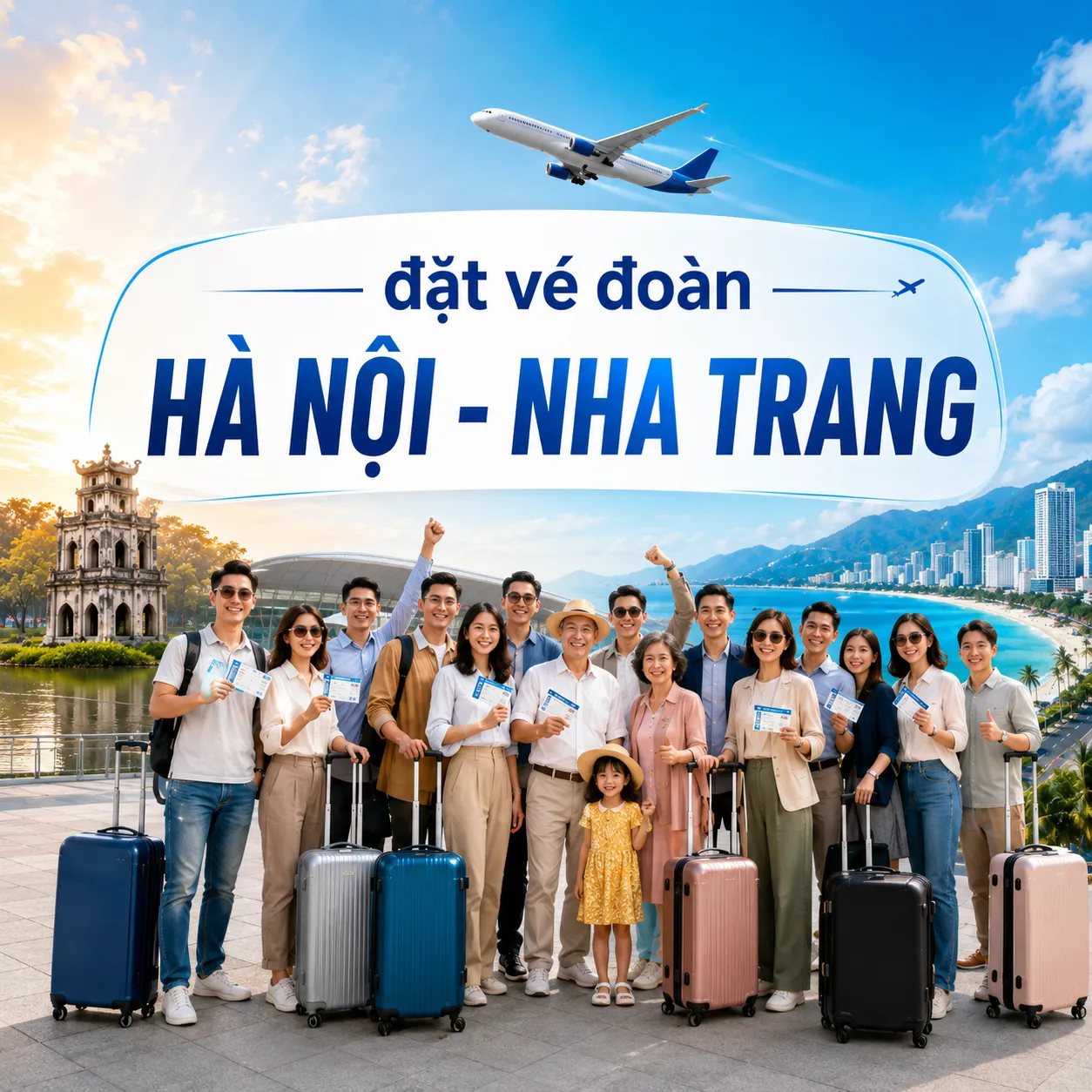 Đặt vé đoàn Hà Nội Nha Trang giá tốt