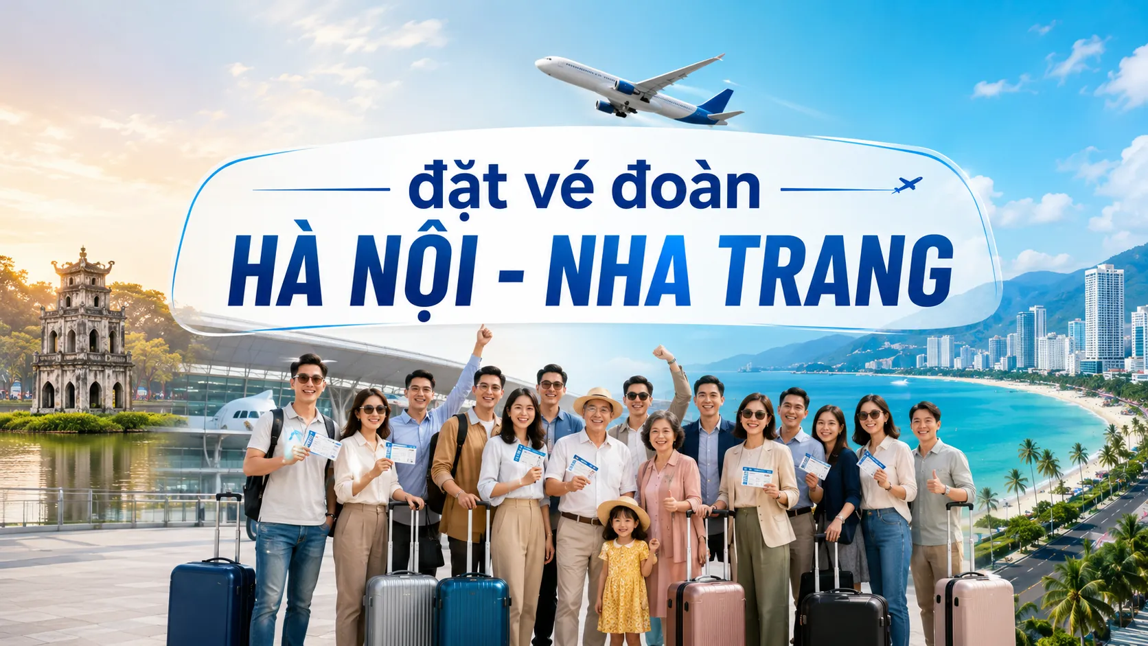 Đặt vé đoàn Hà Nội Nha Trang để tận hưởng trọn vẹn từng khoảnh khắc bên nhau