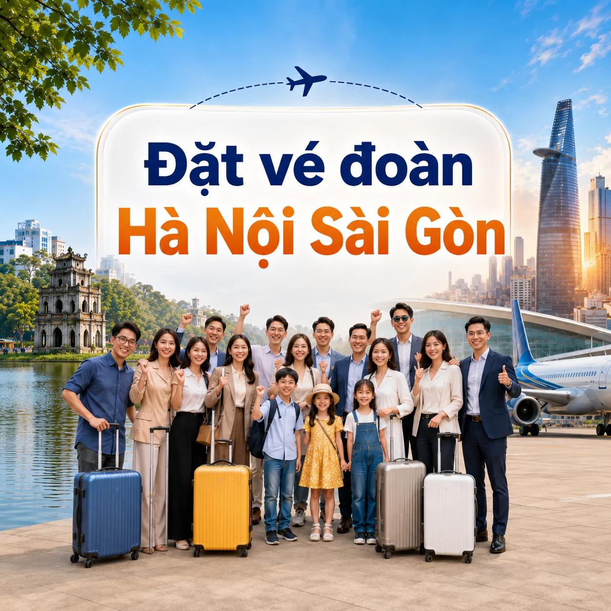 Đặt vé đoàn Hà Nội Sài Gòn thuận tiện, tiết kiệm