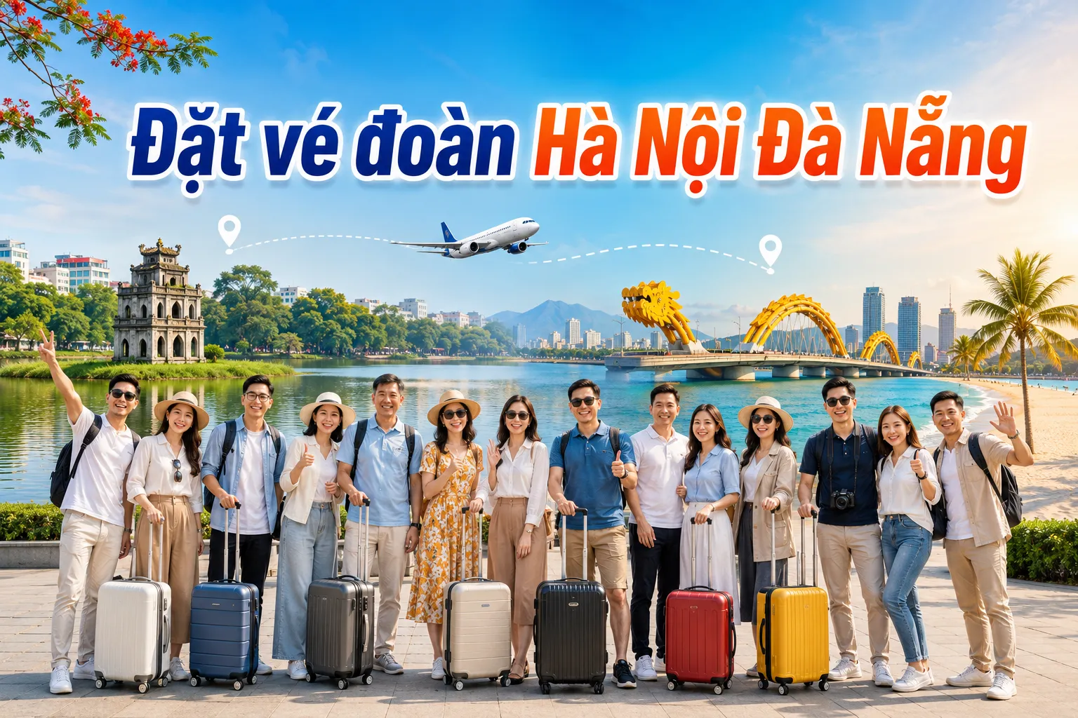 Đặt vé đoàn Hà Nội Đà Nẵng giá rẻ hôm nay