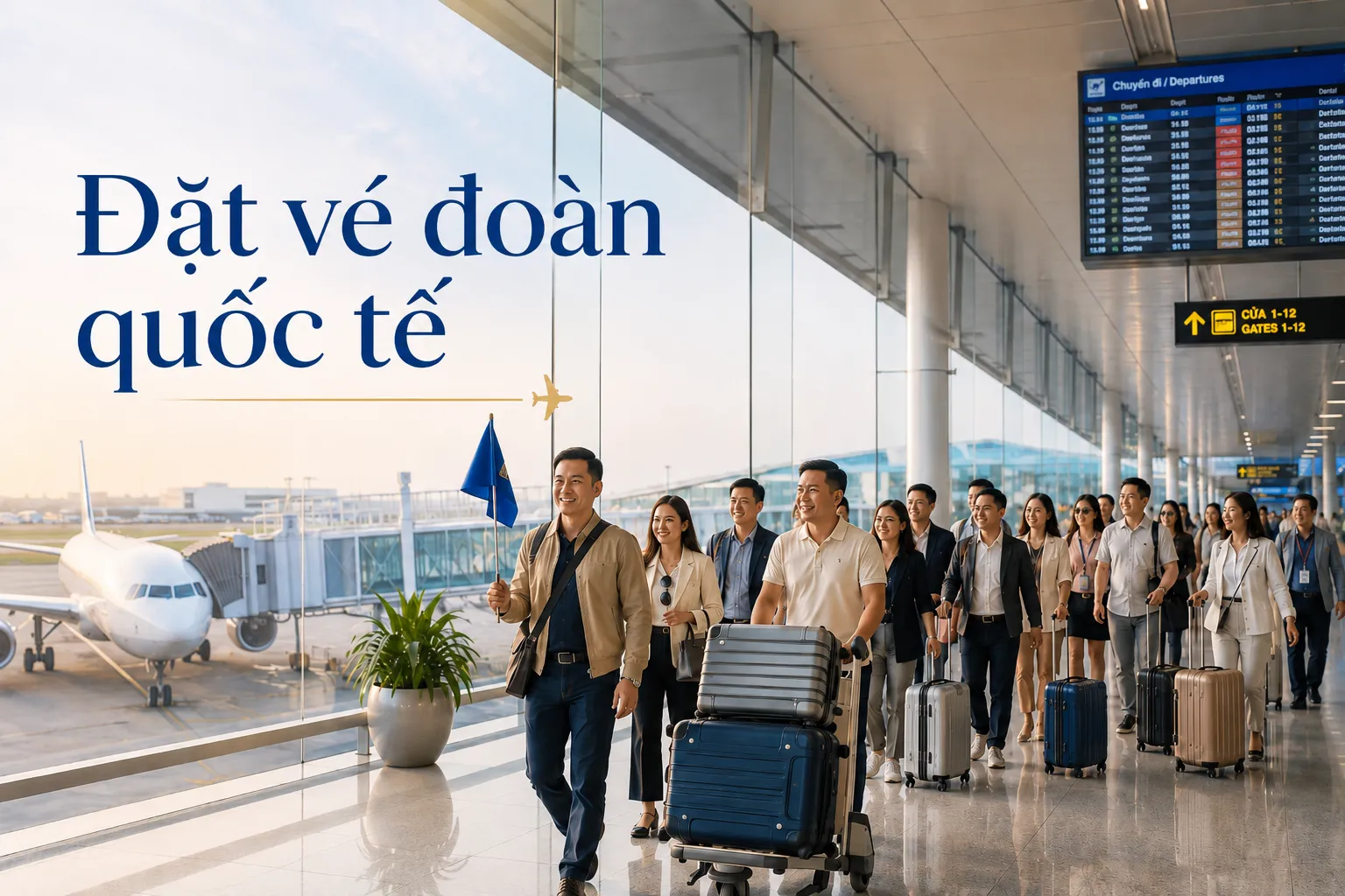 Đặt vé đoàn quốc tế, giải pháp tối ưu cho chuyến đi tập thể